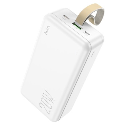 додаткова батарея power bank hoco j87b pd20w+qc3.0 30000 mah (білий) 