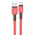 кабель hoco x85 strength usb - type-c 3a/1m (червоний) 