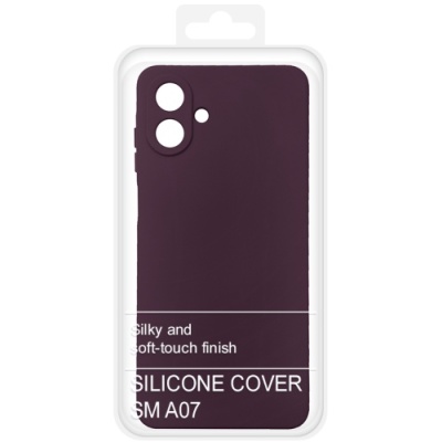 Купить чохол soft silicone case full для samsung a075 galaxy a07 4g (бордовий) онлайн