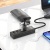 usb hub hoco hb25 easy mix 4-in-1 converter (usb to usb3.0+usb2.0*3) (чорний) 