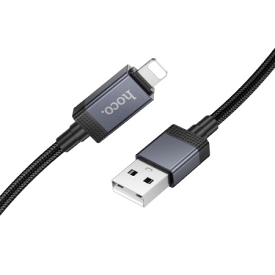 кабель hoco x118 usb - lightning 2.4a/1m (чорний) 
