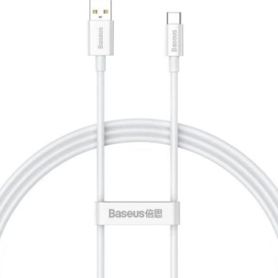 кабель baseus superior series usb - type-c 100w/1m (p10320102214-01) (moon white) 