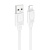 кабель hoco x122 silicone usb - lightning 2.4a/1m (білий) 