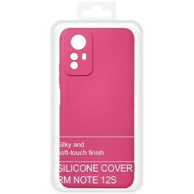 Купить силіконовий чохол soft silicone case для xiaomi redmi note 12s (малиновий) онлайн