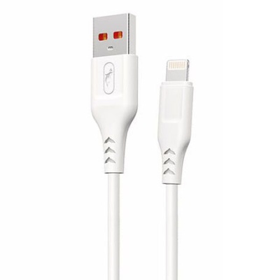 кабель skydolphin s61lb usb - lightning 2.4a/2m (білий) 