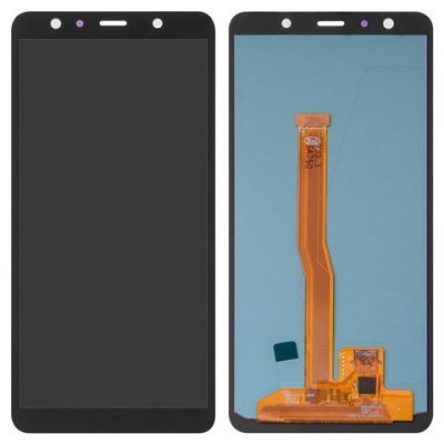 дисплей для samsung a750 galaxy a7 (2018), чорний, без рамки, original