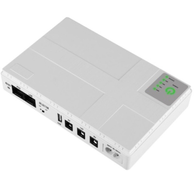 джерело безперебійного живлення (ups) для мережевого обладнання dc1018p 12v/ 9v/ 5v 10000 mah (білий) 