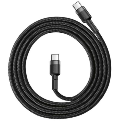 кабель baseus cafule type-c - type-c 60w/1m (catklf-gg1) (black) 