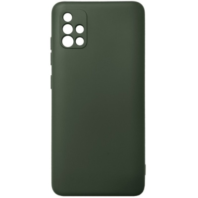 Купить силіконовий чохол soft silicone case для samsung a515 galaxy a51 - dark green онлайн