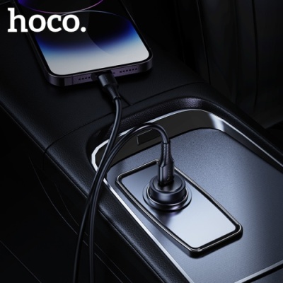 Автомобільний Зарядний Пристрій Hoco Z62A 1Type-C/30W/PD (Сірий)