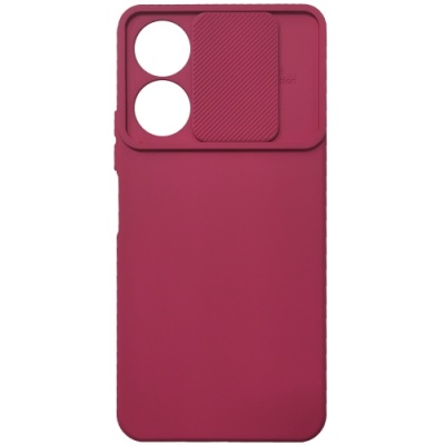 Купить силіконовий чохол soft tpu armor camshield для xiaomi redmi 13c/poco c65 - wine red онлайн