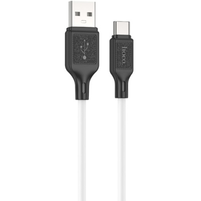 кабель hoco x90 cool silicone usb - type-c 3a/1m (білий) 