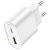 Мережевий Зарядний Пристрій Hoco C109A New 1USB/18W/QC3.0 + 1Type-C/20W/PD (Білий) мережевий зарядний пристрій hoco c109a new 1usb/18w/qc3.0 + 1type-c/20w/pd (білий)