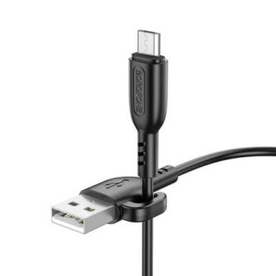 кабель borofone bx91 usb - microusb 2.4a/1m (чорний) 