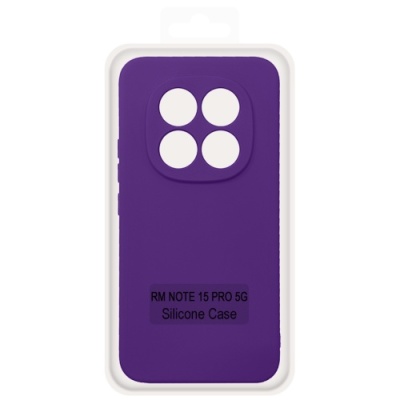Купить чохол soft silicone case full для xiaomi redmi note 15 pro 5g (163.61/78.09/7.96) (фіолетовий) онлайн