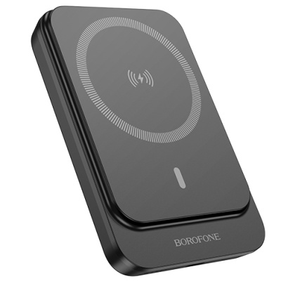 додаткова батарея power bank borofone bj63a with magsafe 15w+pd20w 10000 mah (чорний) 