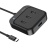 usb hub hoco hb31 easy 4-in-1 converter (type-c to usb3.0+usb2.0*3) 0,2m. black 