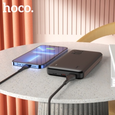 додаткова батарея power bank hoco j87 pd20w+qc3.0 10000 mah (чорний) 