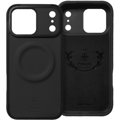 Купить чохол piblue magentic carbon magsafe (pl-128) для apple iphone 17 pro (чорний) онлайн