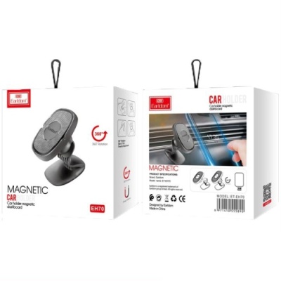 Автотримач Earldom ET-EH70 Magnet/на стікер (Чорний)