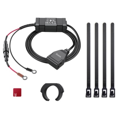 зарядний пристрій для мотоцикла hoco z45 1usb/2.4a (чорний) 