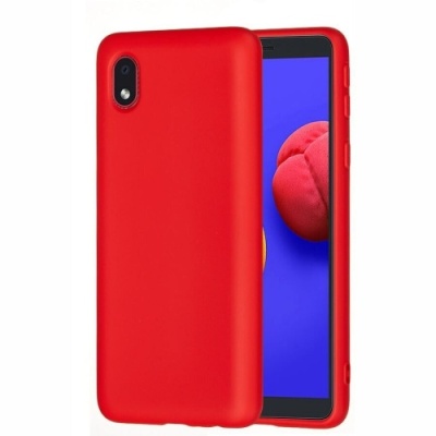 Купить силіконовий чохол soft silicone case для samsung a013 galaxy a01 core - red онлайн