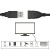подовжувач usb (1 фільтр) 3m (чорний) 