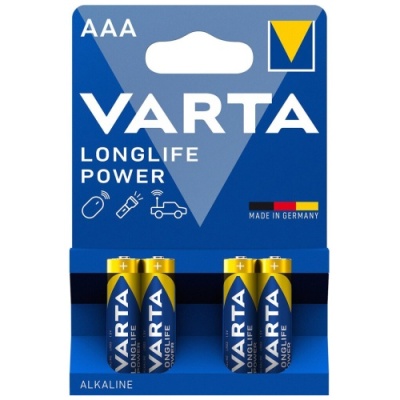 батарейка varta longlife power lr3 aaa 4903 bl (4шт) 