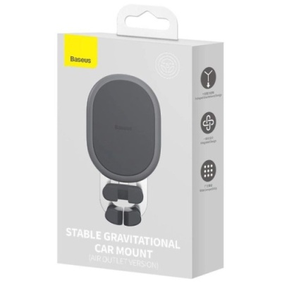 Автотримач Baseus Stable Gravitational Car Mount (SUWX000001) Black