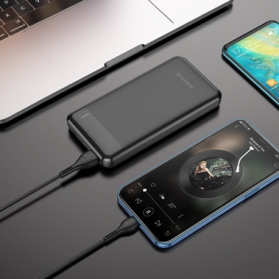 додаткова батарея power bank borofone bj19 incredible pd20w+qc3.0 10000mah (чорний) 