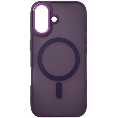 Купить чохол space tpu+pc color chrome with magsafe для apple iphone 16 (dark purple) онлайн