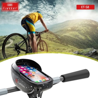 Велотримач-сумка для смартофона Earldom ET-S8 Waterproof Holder-Bag (Чорний)