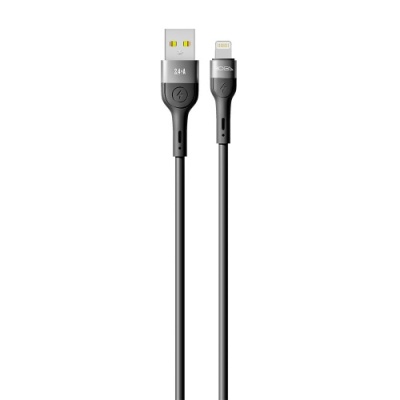кабель ridea rc-xs51 x-silicone usb - lightning 12w 2m (чорний) 