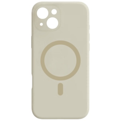 Купить чохол silicone case full camera with magsafe для apple iphone 14 (antique white) онлайн