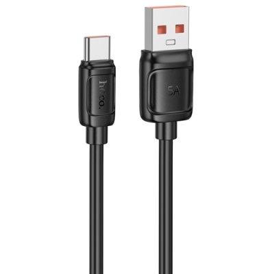 кабель hoco x115 surpass 100w usb - type-c 1m (чорний) 