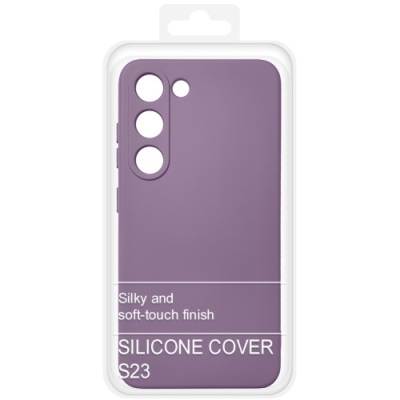 Купить силіконовий чохол soft silicone case для samsung s911 galaxy s23 - lavander онлайн