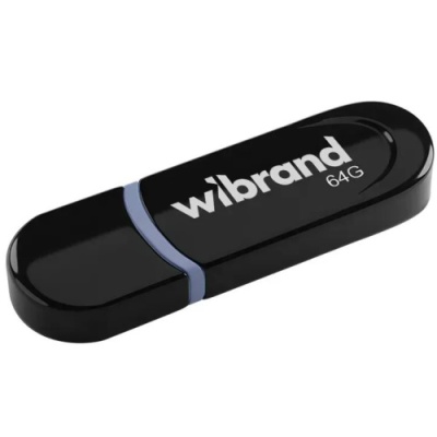 usb флеш-накопичувач wibrand 64gb panther (чорний) 