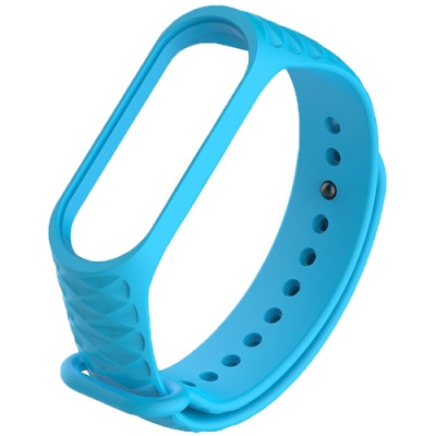 ремінець для xiaomi mi band 3/4 (rhombus) (light blue) 