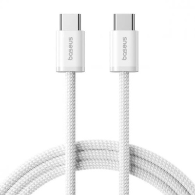 кабель baseus dynamic 4 fast charging type-c - type-c 100w/1m (p10381400211-00) (white) 