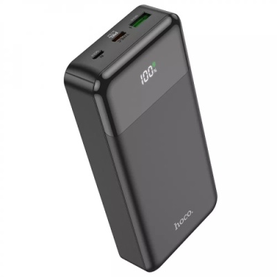 додаткова батарея power bank hoco j102a cool pd20w + qc3.0 20000 mah (чорний) 