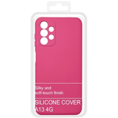 Купить силіконовий чохол soft silicone case для samsung a135 galaxy a13 4g (малиновий) онлайн