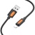 кабель borofone bx114 silicone usb - lightning 2.4a/1m (чорний) 