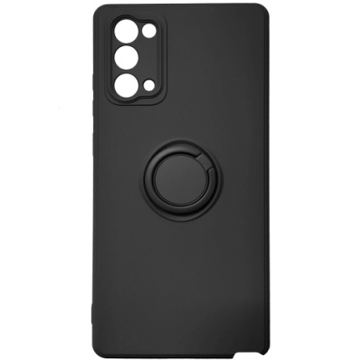 Купить силіконовий чохол soft silicone casevsmagnet ring для samsung n980 galaxy note 20 - black онлайн