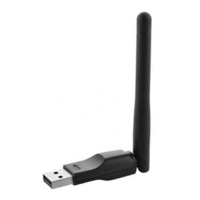 usb wi-fi адаптер 7601 3db для тюнера т2/комп'ютера (чорний) 