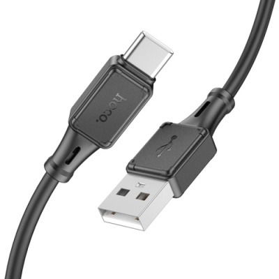 кабель hoco x101 silicone usb - type-c 3.0a/1m (чорний) 