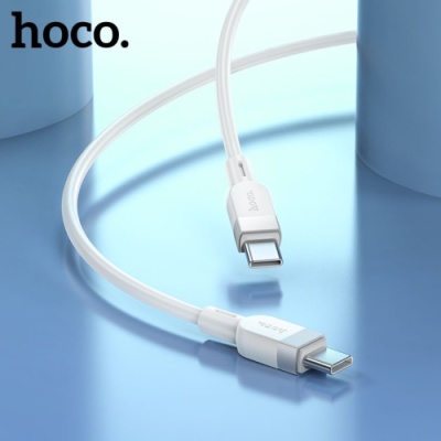кабель hoco x109 silicone type-c - type-c 60w/1m (білий) 