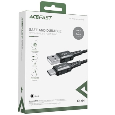 кабель acefast c1-04 usb - type-c (1.2м) (чорний) 