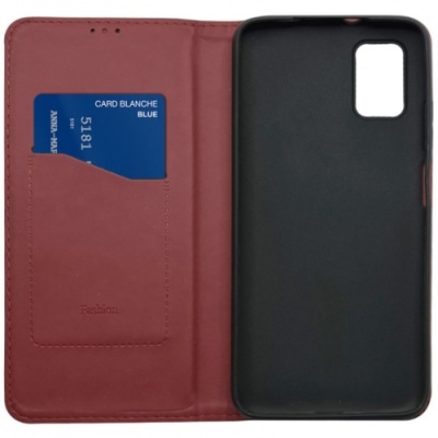 Купить чохол-книжка leather fold для zte blade a71 (темно-червоний) онлайн