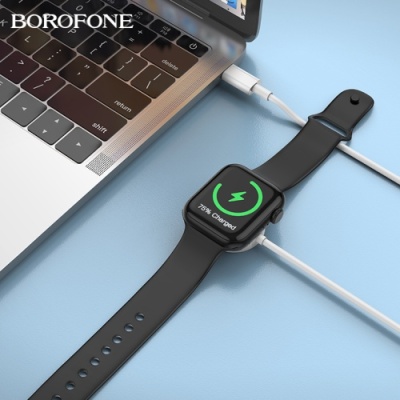безпровідний зарядний пристрій для apple watch borofone bq13c (білий) 
