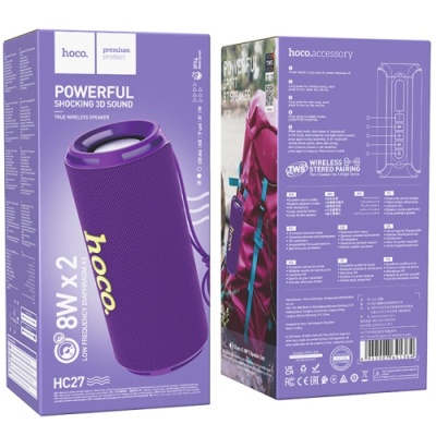 портативна колонка hoco hc27 (фіолетовий) 
